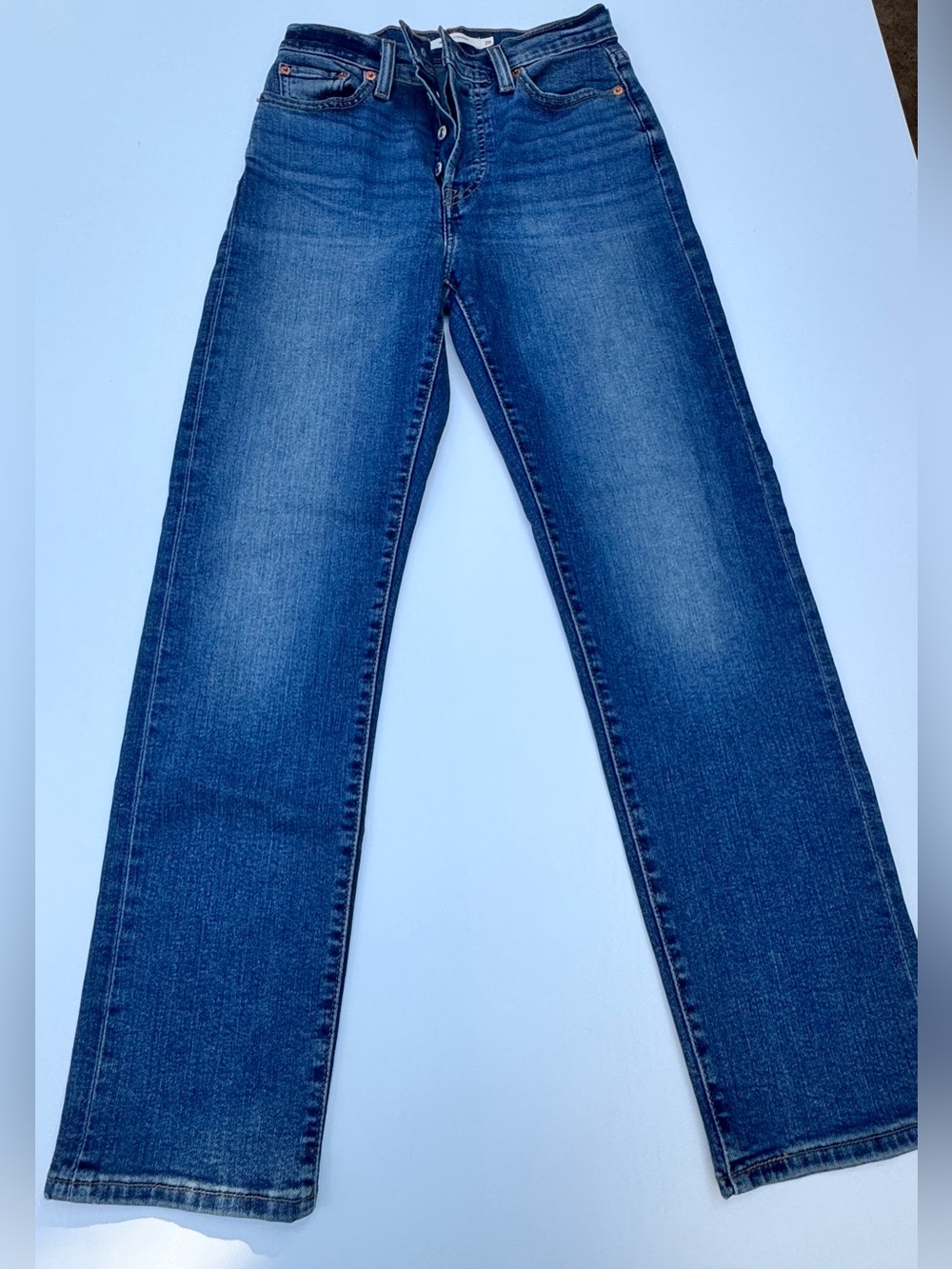 Levi’s Premium Wedgie Straight High Rise Jeans Indigo Size 26